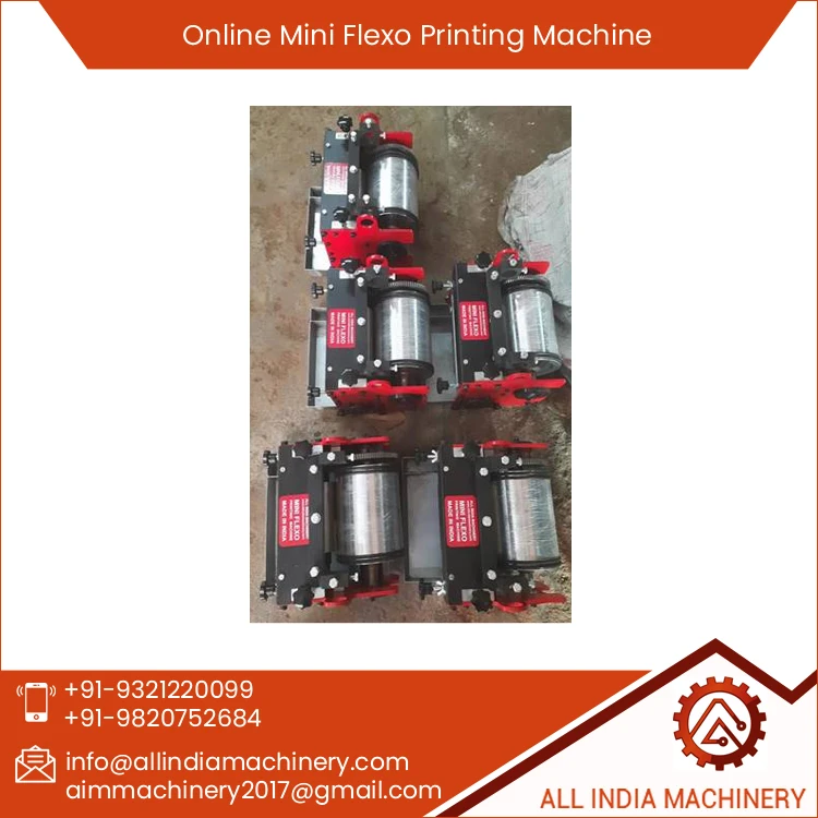 Semi Automatic Plastic Bag Printing Machine Single Color Mini Portable Online Flexo Printing Machine at Competitive Price