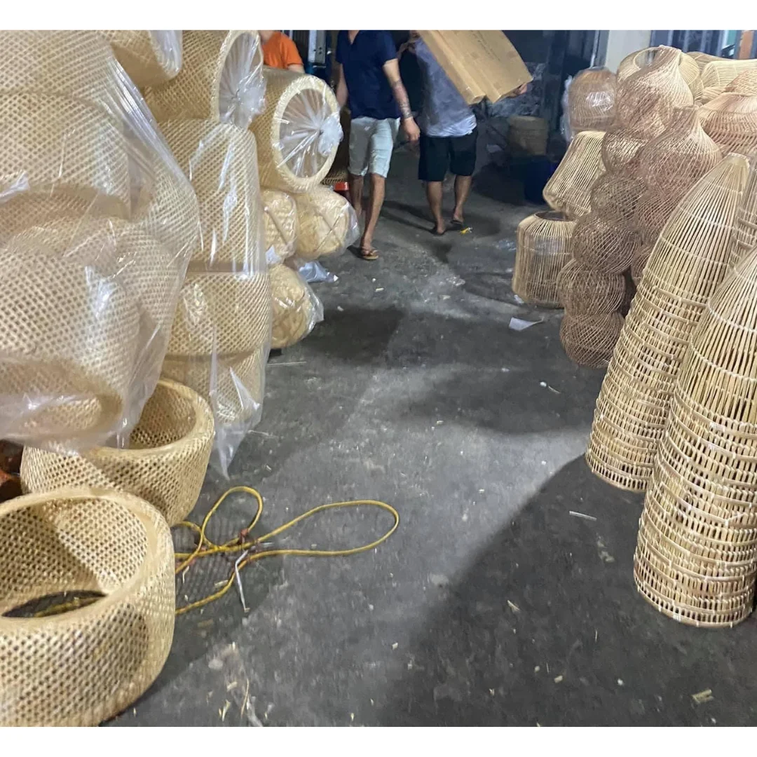 Handicraft Bamboo Rattan Hanging Lamp crafted from Natural Bamboo from Vietnam Manufacturer