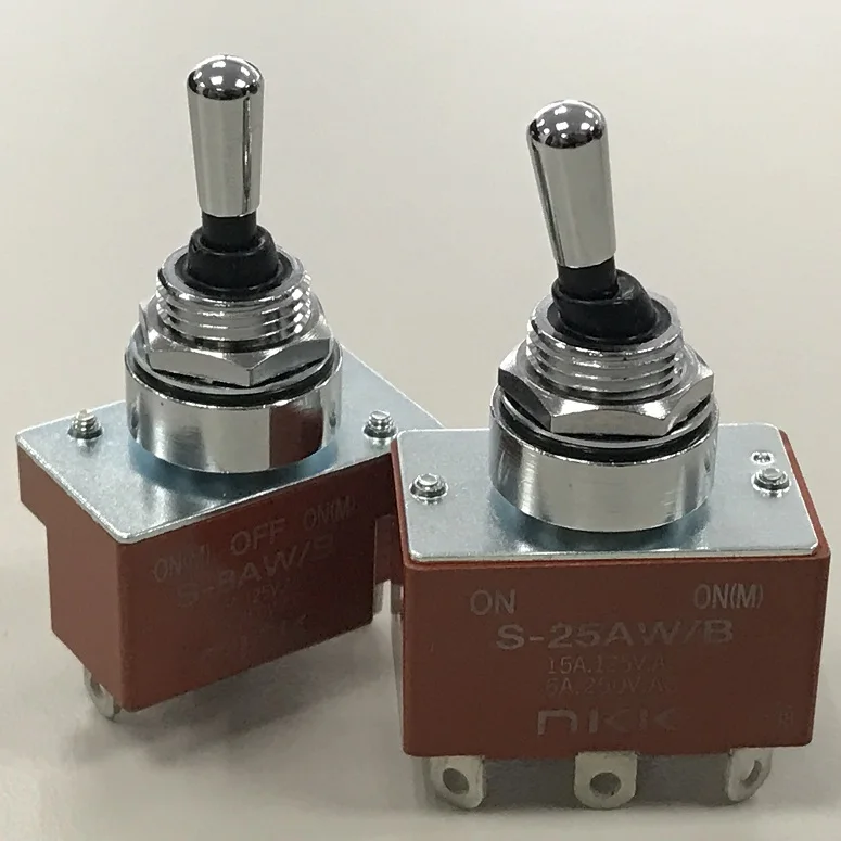NKK S8AWB IP68 waterproof 3 position 12mm Dual Seal momentary toggle switch S-8AW/B
