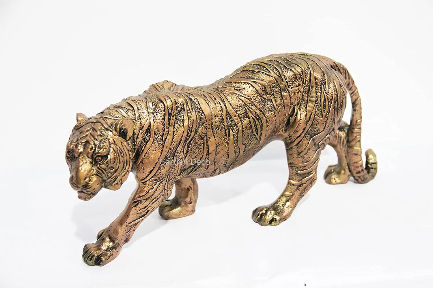 Tiger Antique Gold Aluminum Statue Sculpture For Table Decor Luxury Design Sculpture For Home and Office Best for Gift