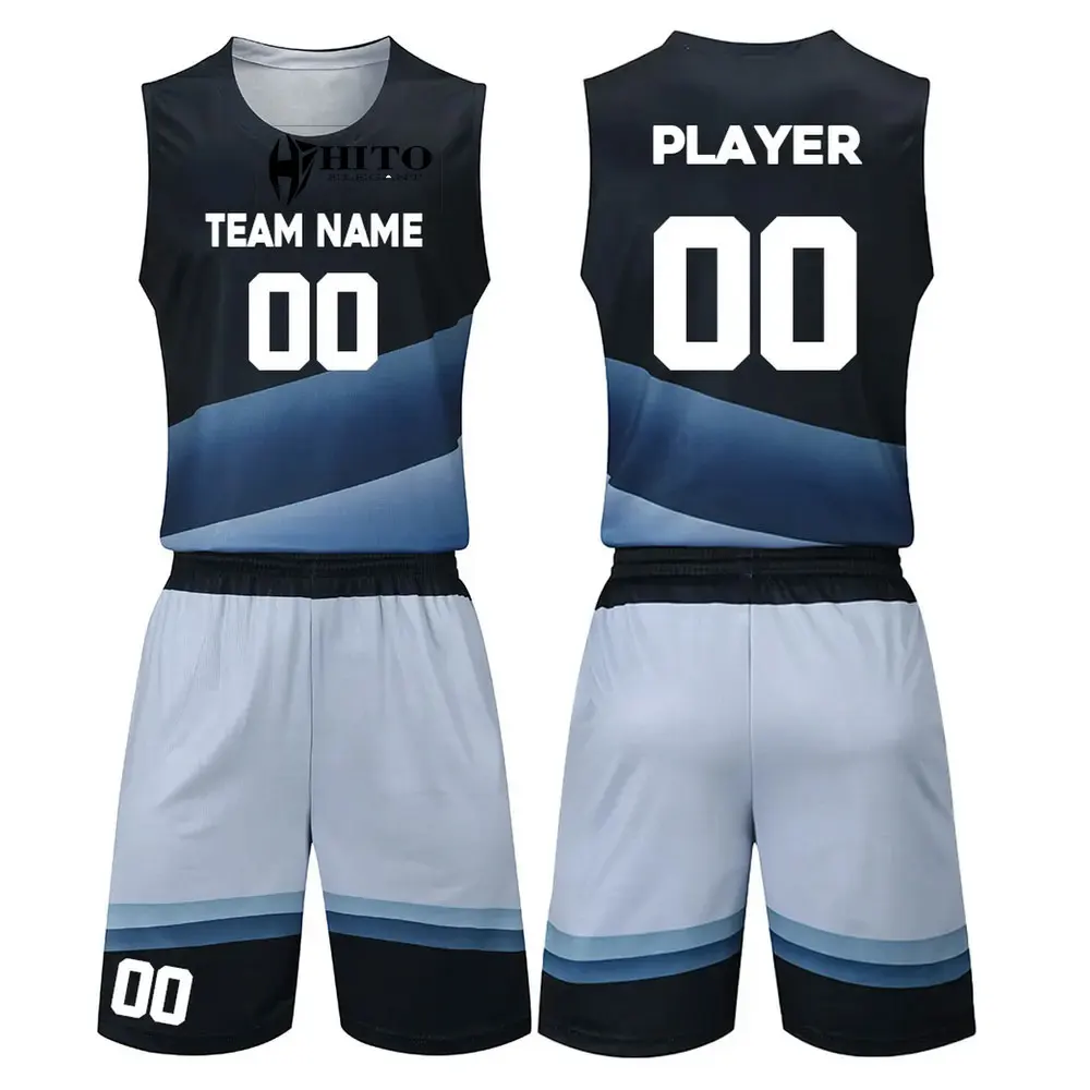 Wholesale Custom Basketball Jerseys Sublimation Printed Reversible Mesh Performance Athletic Team Uniforms for Sports