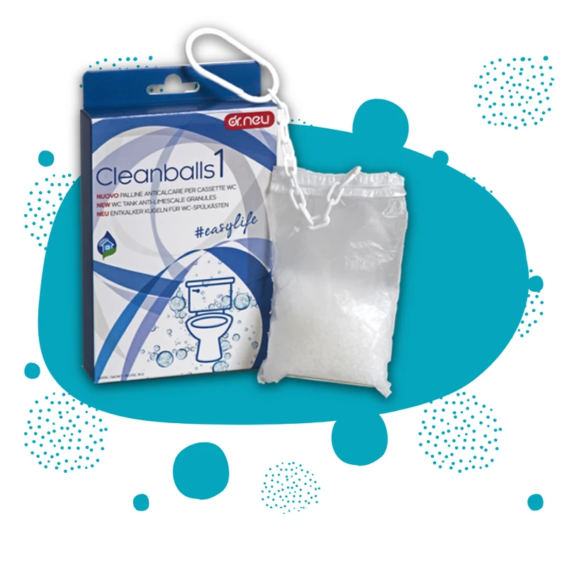 Water softener system Anti-limescale spheres for toilet cistern Enzymatic Cleaner eco-friendly Sachet