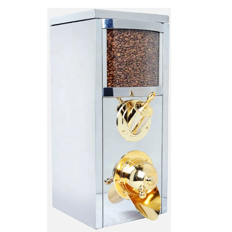 Решения для украшения и хранения для кофейни высококачественные прямоугольные кофейные диспенсеры из нержавеющей стали