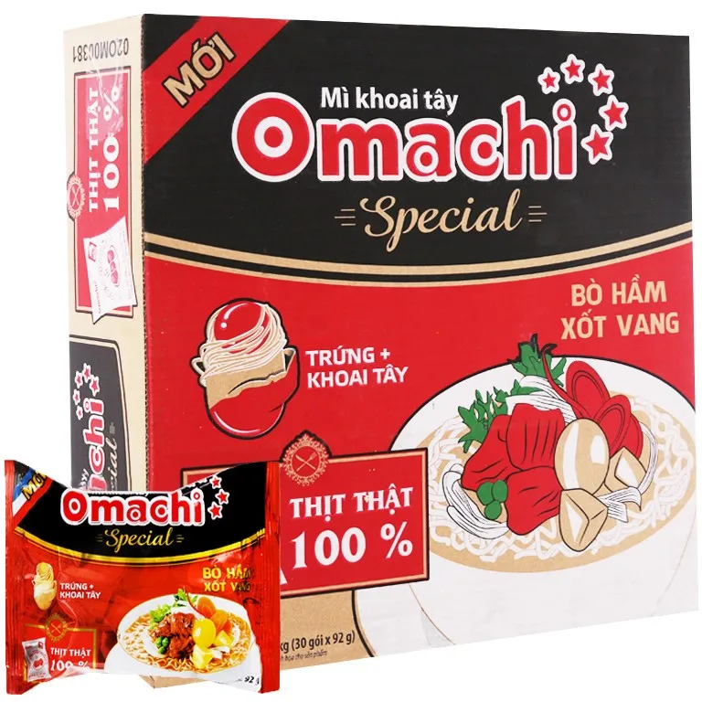 Картофельная лапша Omachi покрытая пятью фруктами