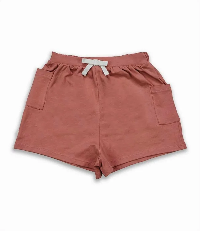 High Quality Girls Summer Polyester Knit Hot Shorts Printed Drawstring Sleepwear Short Customizable Waist Wholesale Stocklot