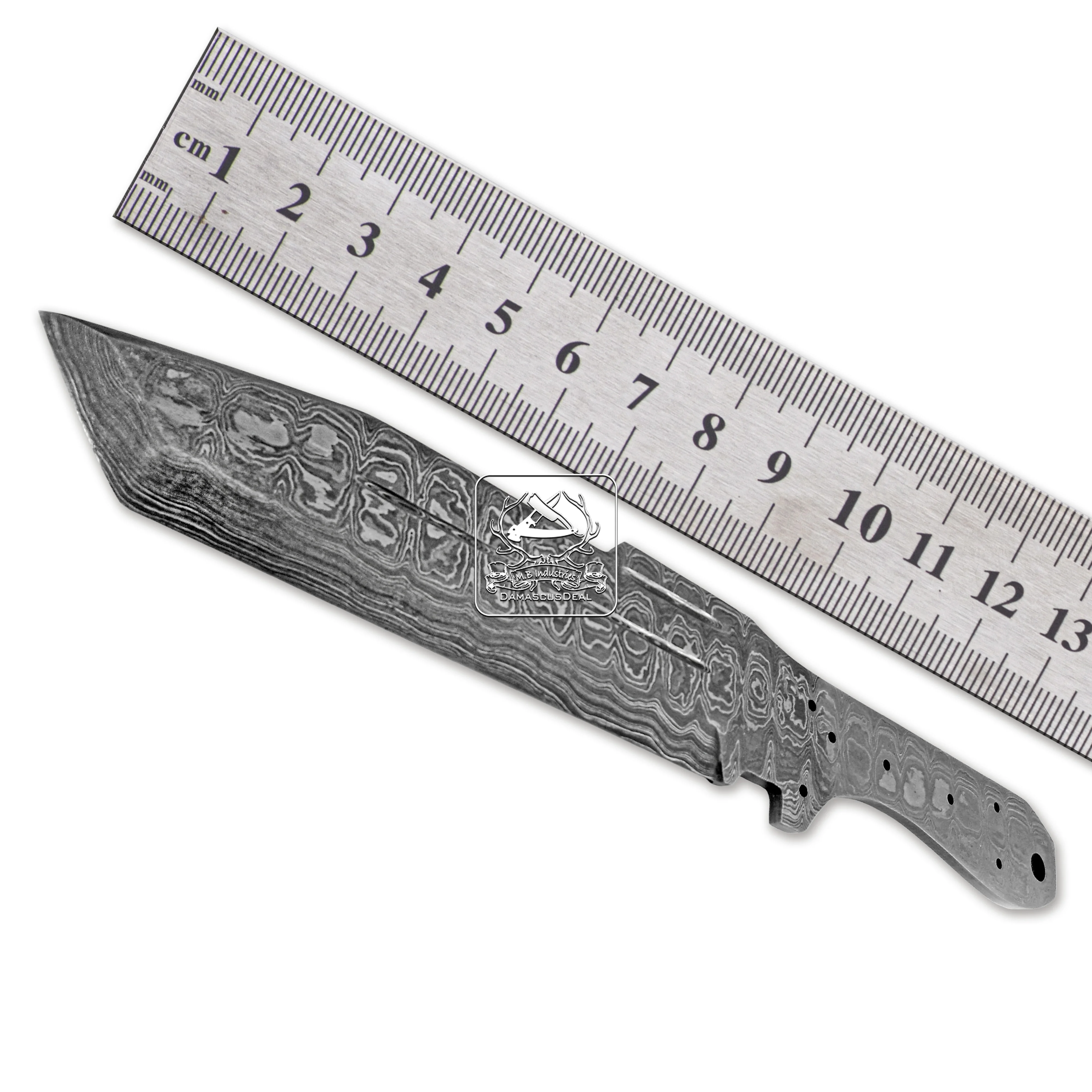 Damascus Steel Knife Blade Blanks DD-Tanto-1205a Handmade Tanto Knife Best Outdoor Bushcraft 192 Layers Twist Ladder Raindrop
