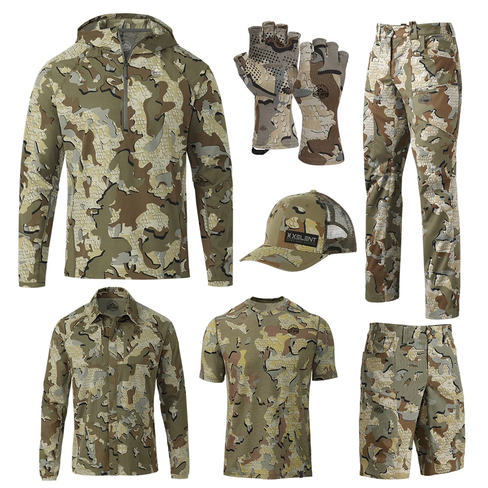 KUIUU Hunting Wears for Summer Hunters Custom Camo Hunting Suits sets Pack /KUIUE HUNTING CLOTHES