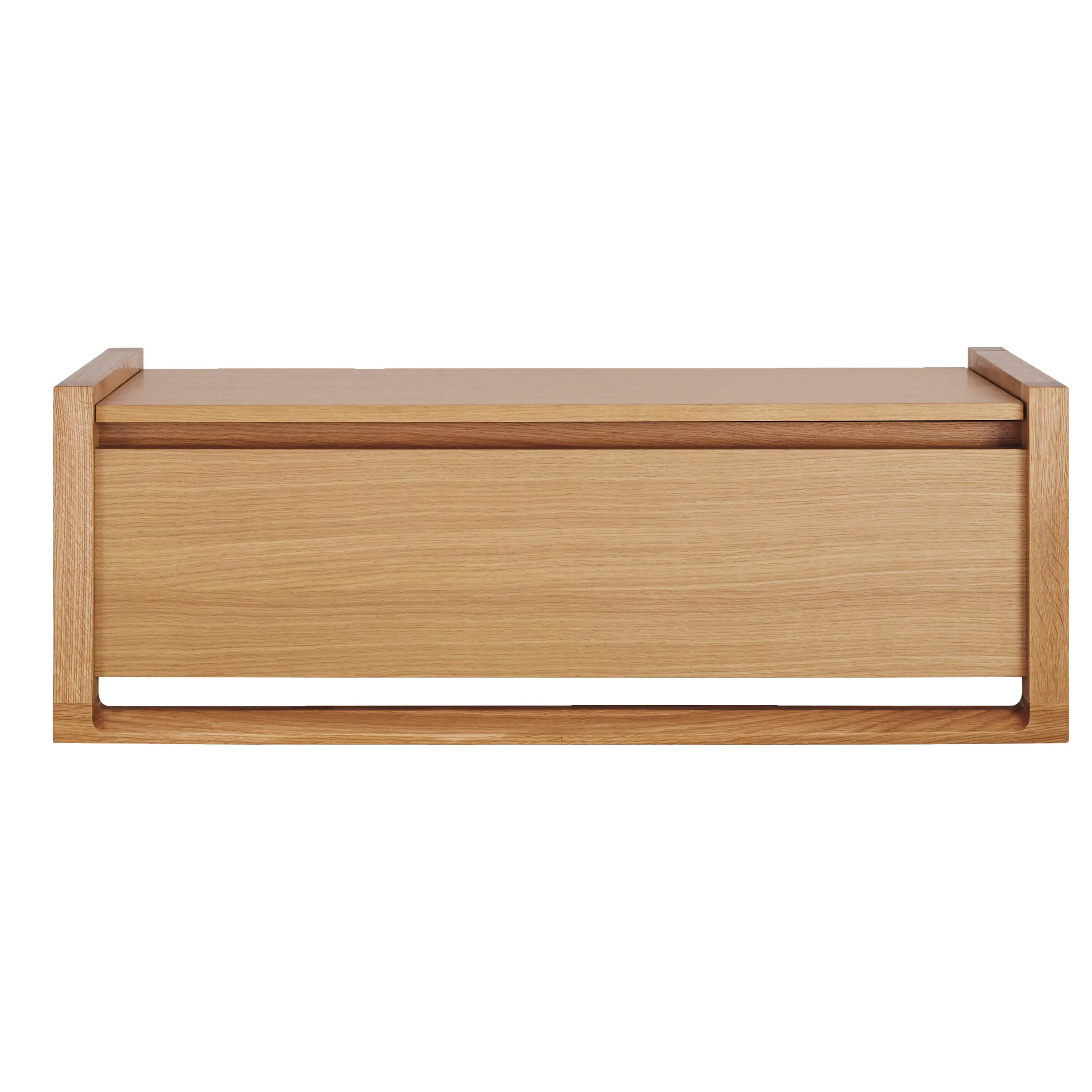 Bench Storage Solid Teak Wood For Indoor Furniture Natural Finish