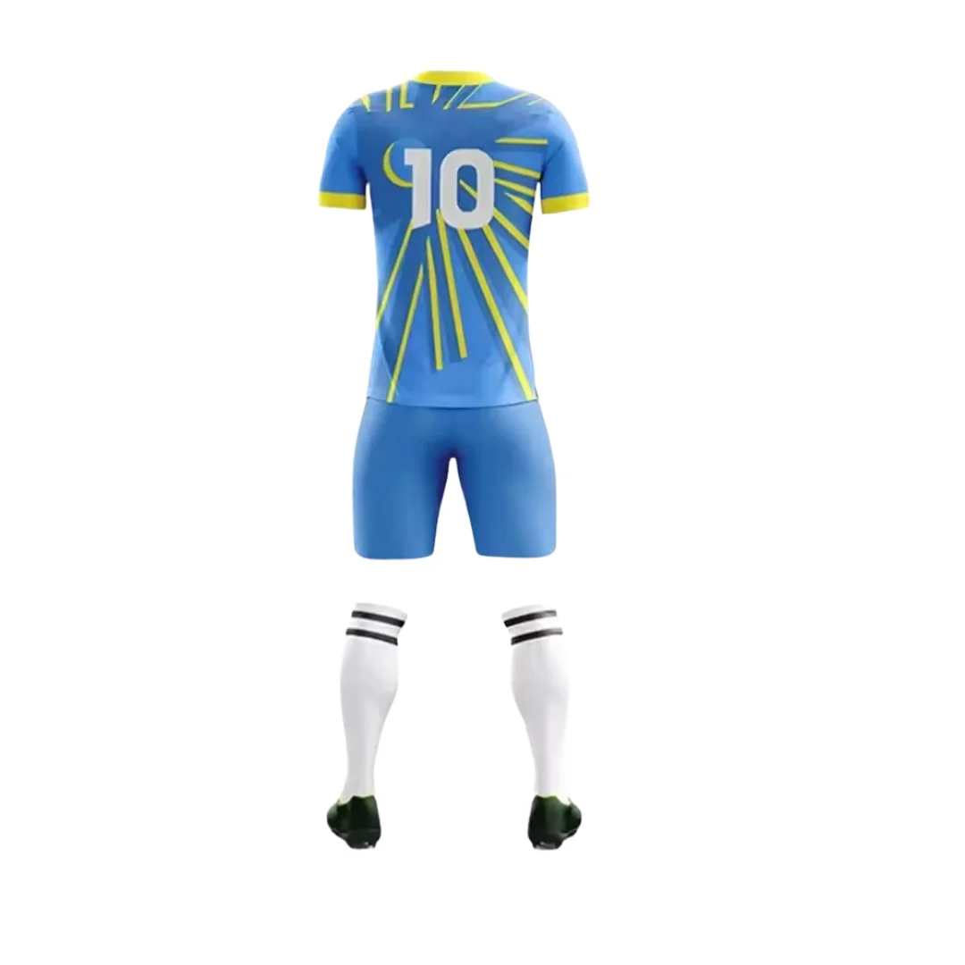 Top Quality Soccer Uniform Wholesale Unique Latest Design Jersey Set Sublimation Soccer Uniform For Men