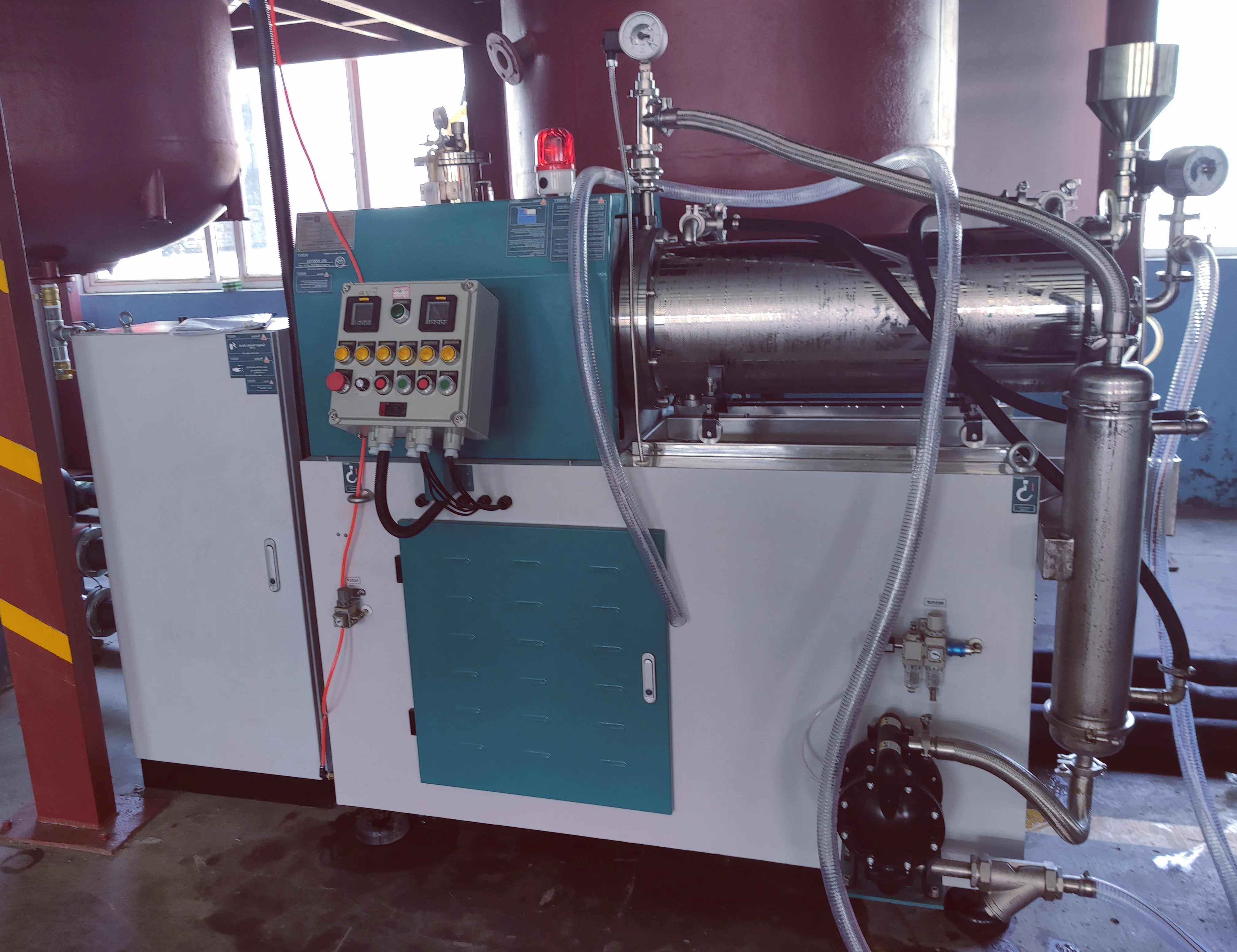 nano grade precision disc grinding principle sand mill thoroughly practical for agrochemical and multi-functional applications