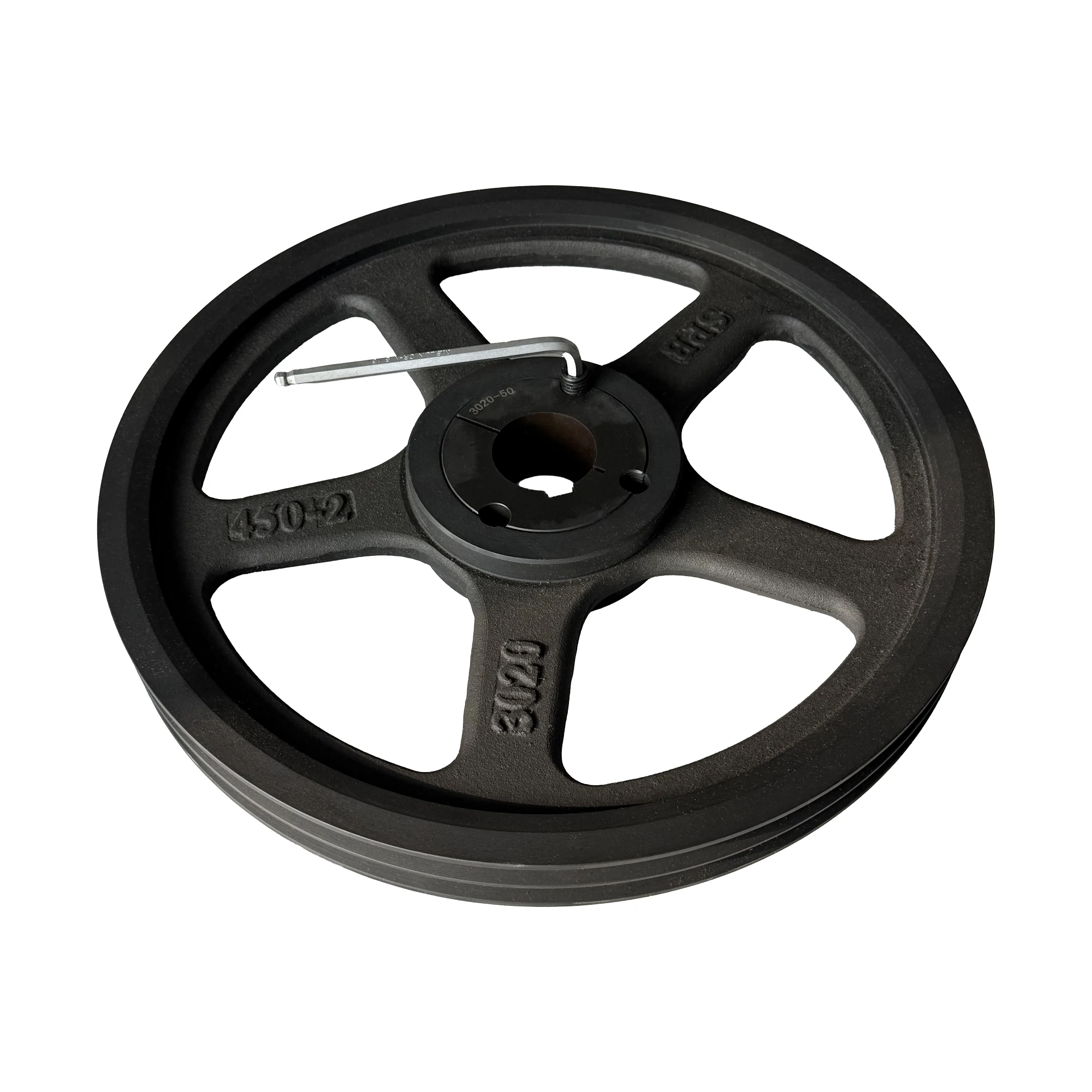 OEM Factory Cast Iron Double Groove Pulley for Industrial Machinery Parts