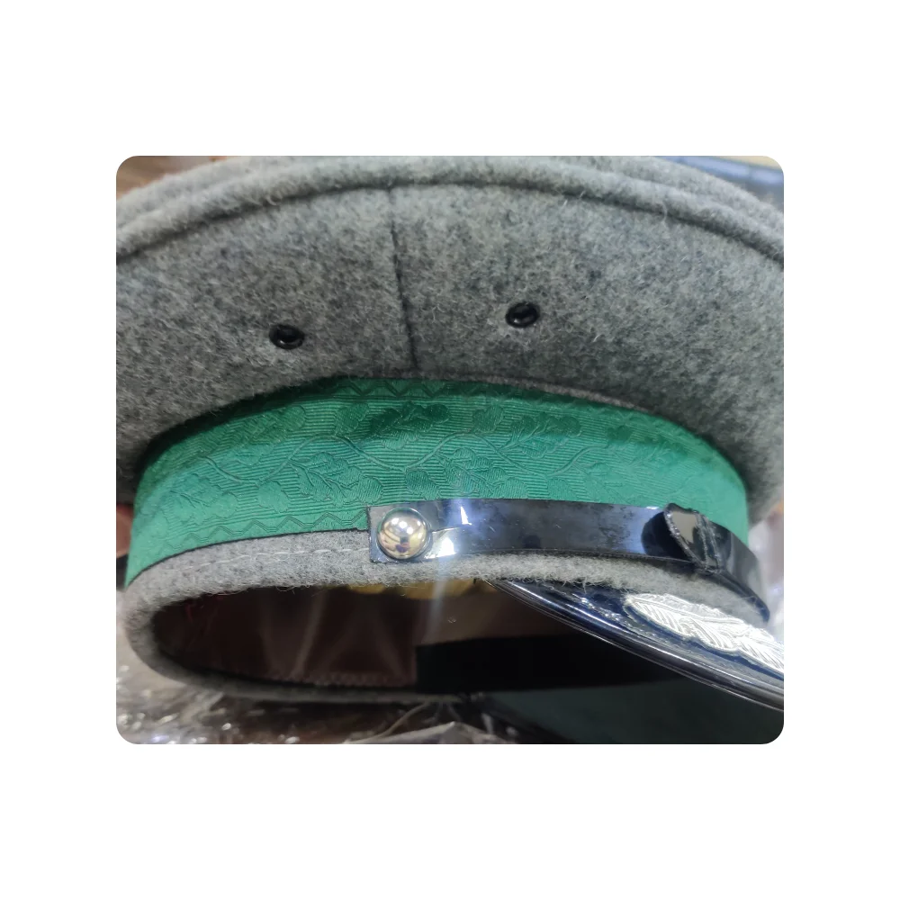 Wholesale Officer Caps Best Colors Top Selling Wool Peak Caps Made in India Casual and Sports Applicable
