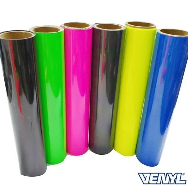 luxury brand name logo reflective graph heat transfer vinyl film for women purse handbags shoes textile