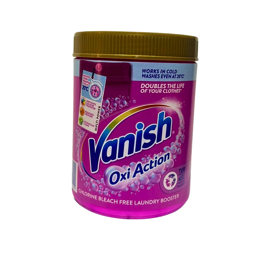 VANISH GOLD DETERGENT POWDER (UK) 1KG X 6 PINK
