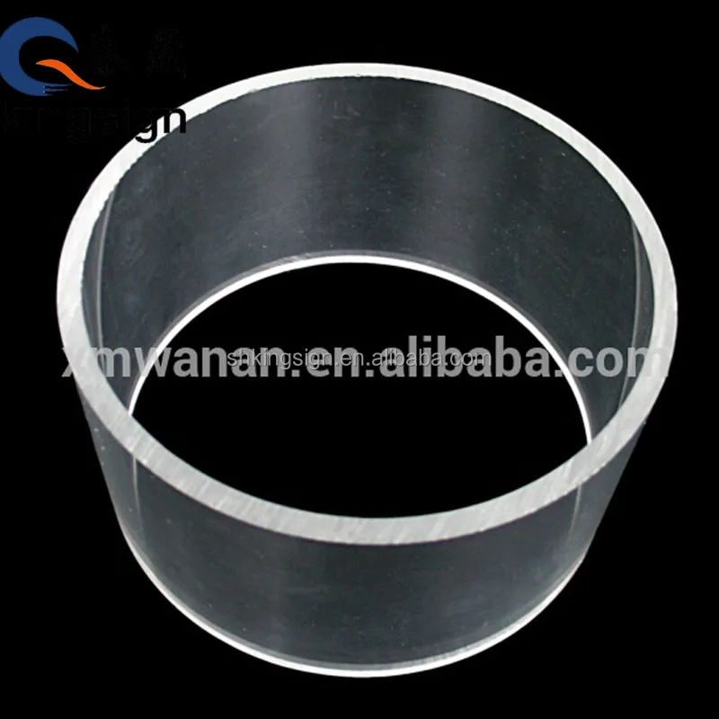 Kingsign flexible dimensions clear perspex tubing plexi glass tube