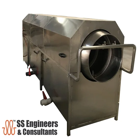 Drum Washer Machine Industrial Rotary Drum Washer Peanut Washer Speed Adjustable Vegetable Rotary Washing Machine