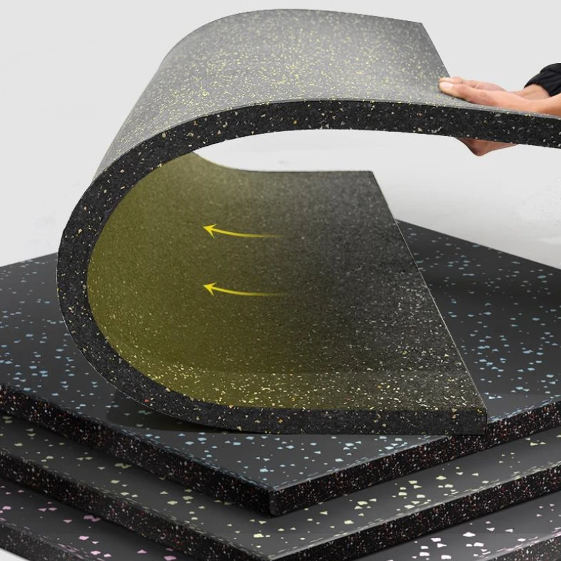 EPDM rubber floor mat interlocking flooring mat for gym use 50mm*50mm with 20 15mm thickness cushion buffer