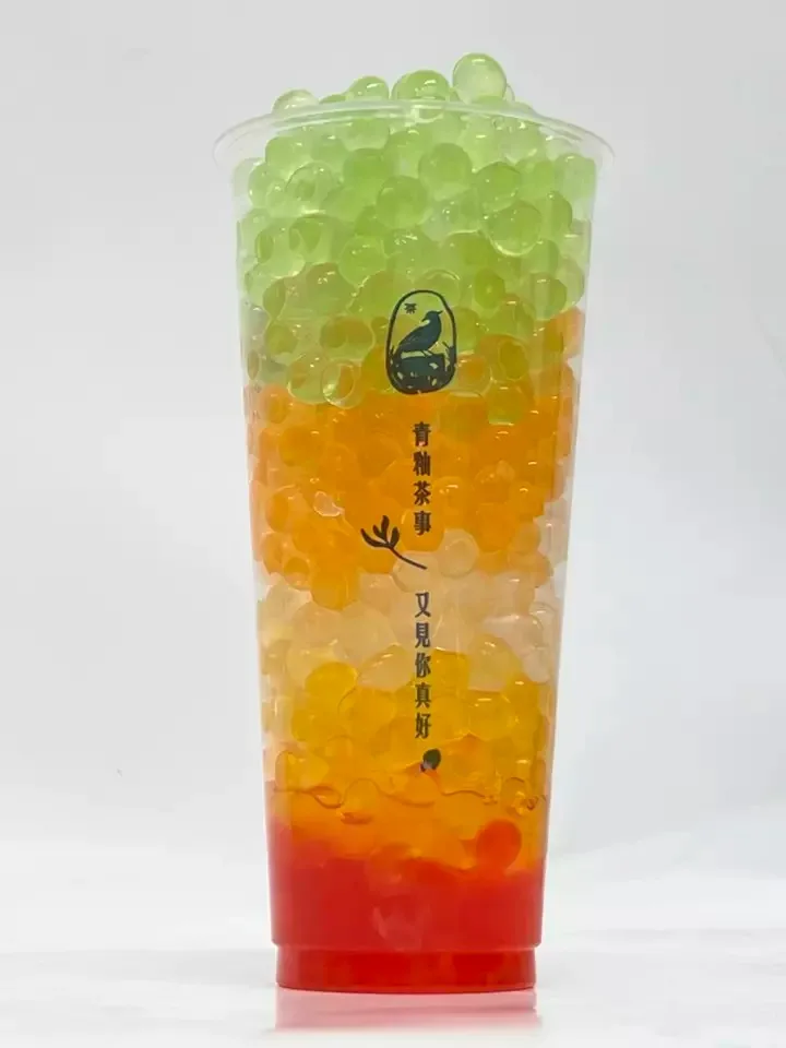 Topping Passion Fruit Popping Boba Milk Tea Topping Juice Ball Passion Fruit Flavor