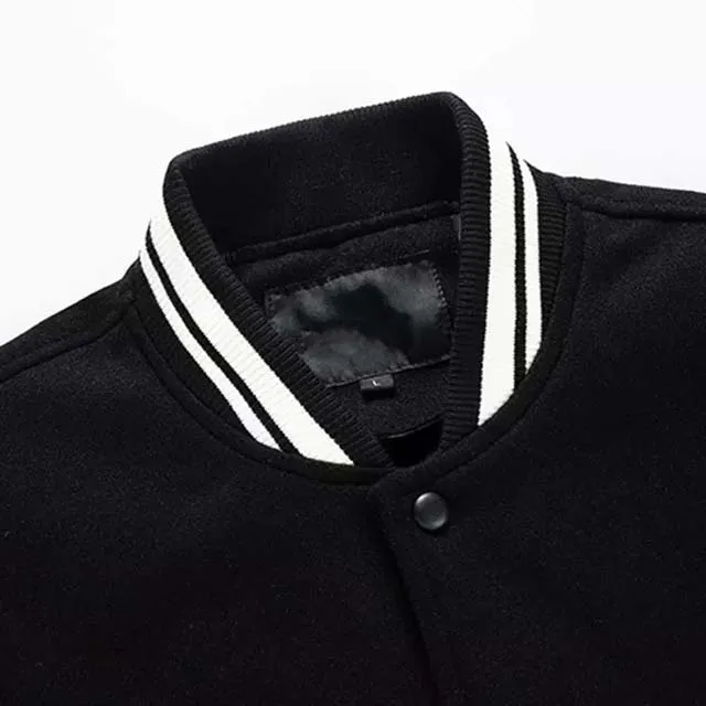 Custom Street Wear Logo Patches Baseball Jacket Truckers Letterman Base Ball Custom Leather Varcity Varsity Jacket For Men