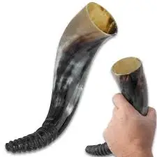 Buffalo drinking horn new design best quality bar accessories and beer and wine use buffalo viking horn
