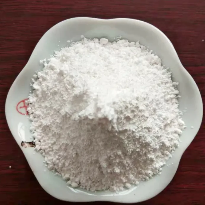White Dried Solid Hydrated Lime commonly used as a building material