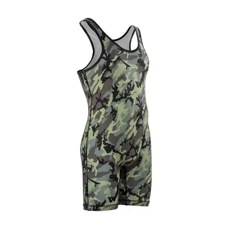 Wholesale sublimation blank design gym fitness one-piece bodysuit japan freestyle custom mens wrestling singlet
