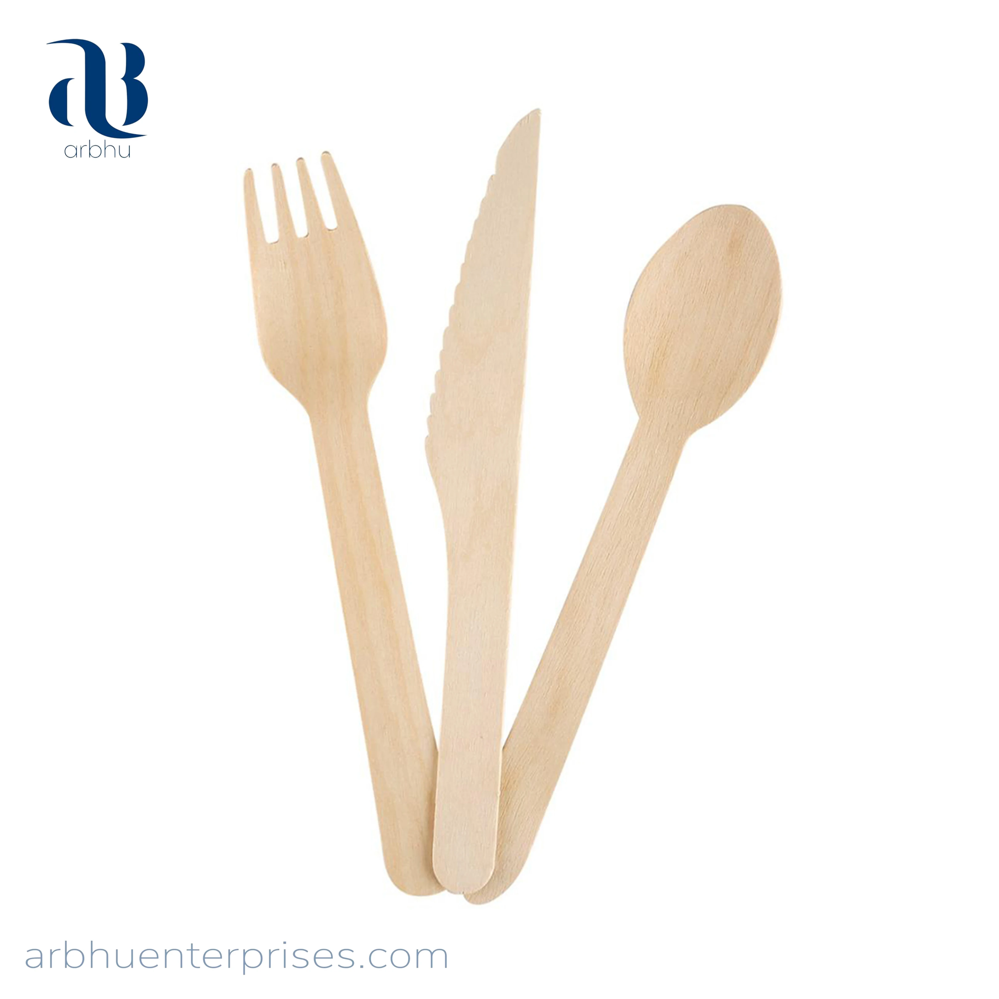 Biodegradable Cutlery Spoons, Forks, knives and toothpick- Natural 100% Organic Bamboo Spoons