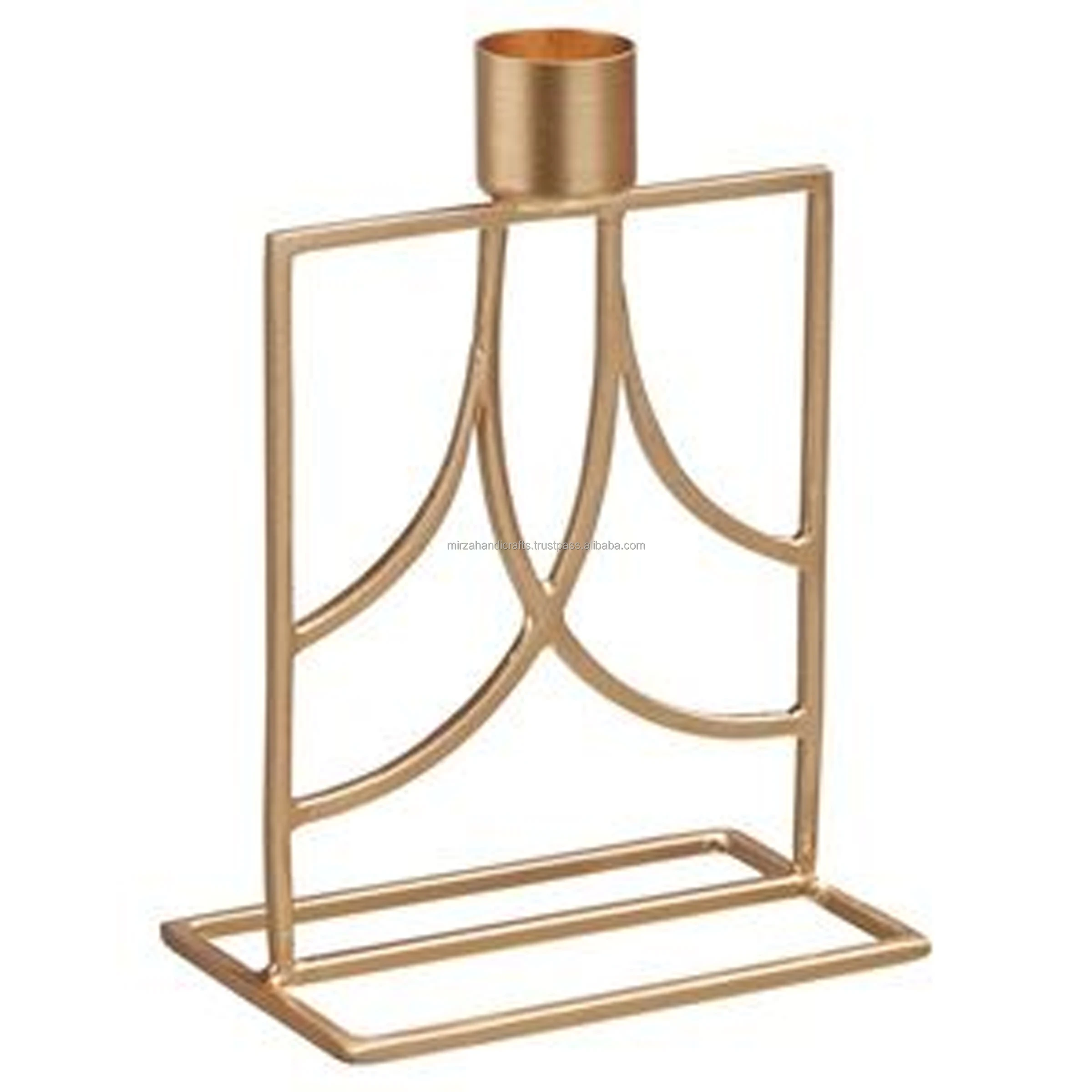 Circle Design candle Holder Home Decoration Handmade Candle Holder  use as Home Restaurant Hotel office Gold Finished