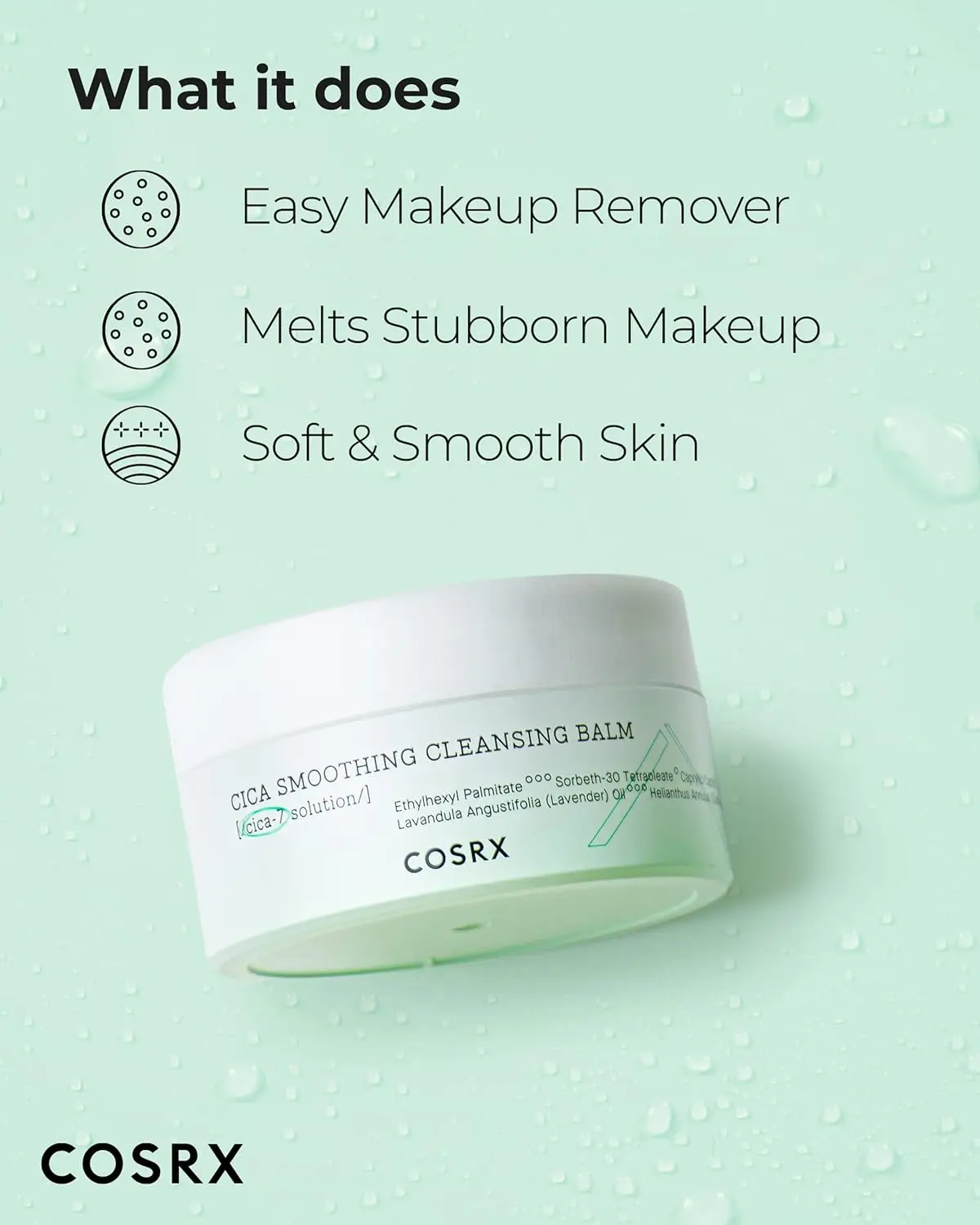 COSRX Cleansing Balm Pure Fit Cica Smoothing Cleansing Balm 120mL Deep Cleanser Hydrating Moisturizing Repairing Korean Skincare