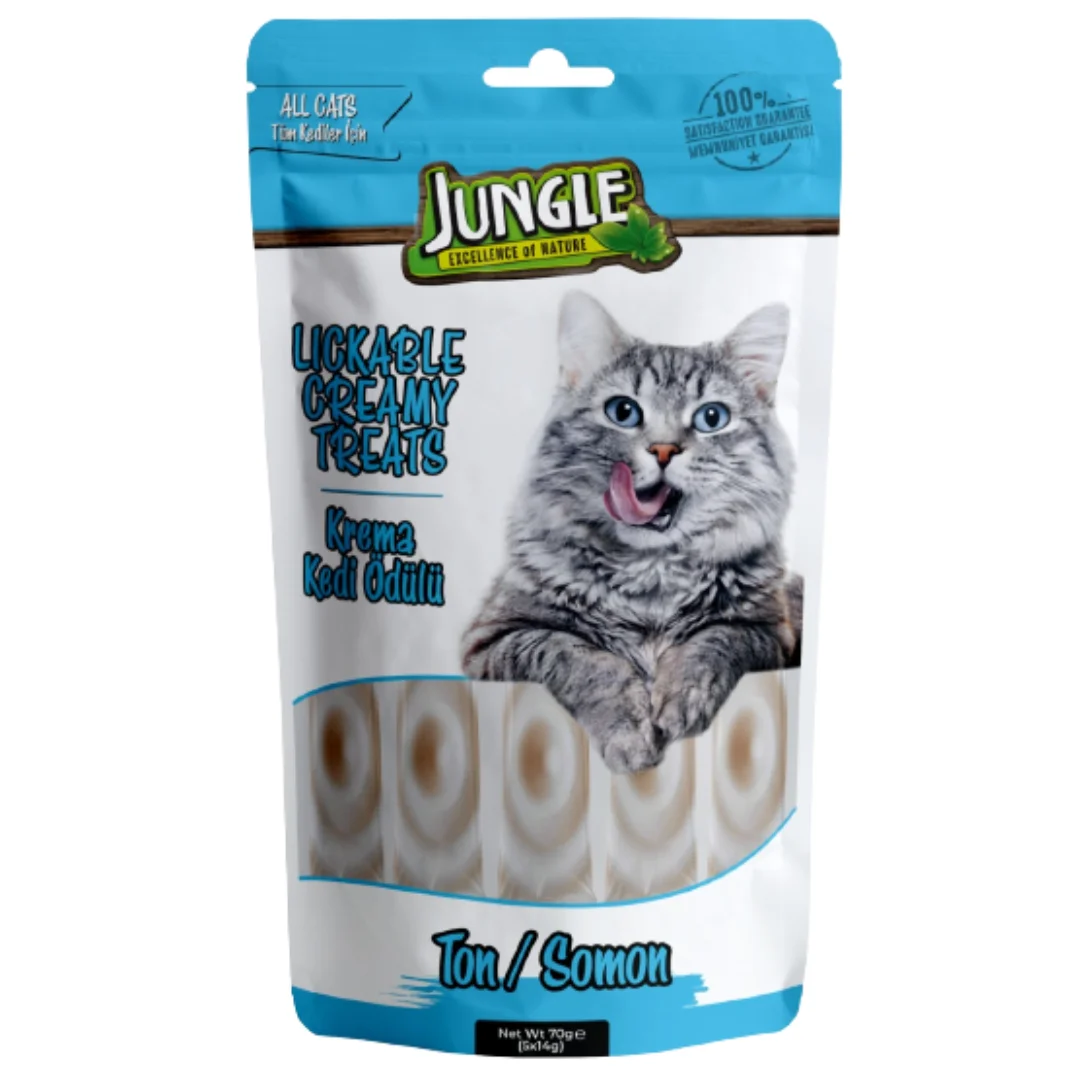 JUNGLE CREAMY TREAT 70g / Vitamin a B D E With Taurine Tuna Flavor Origin