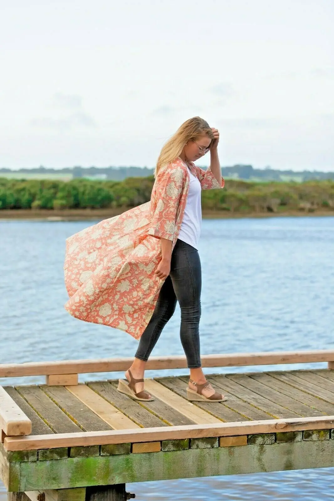 Anokhi Floral Cotton Kaftan Bathrobe Indian Long Dressing Gown Animal Printed Kimonos Robes For Women Sexy Nightwear  Dresses