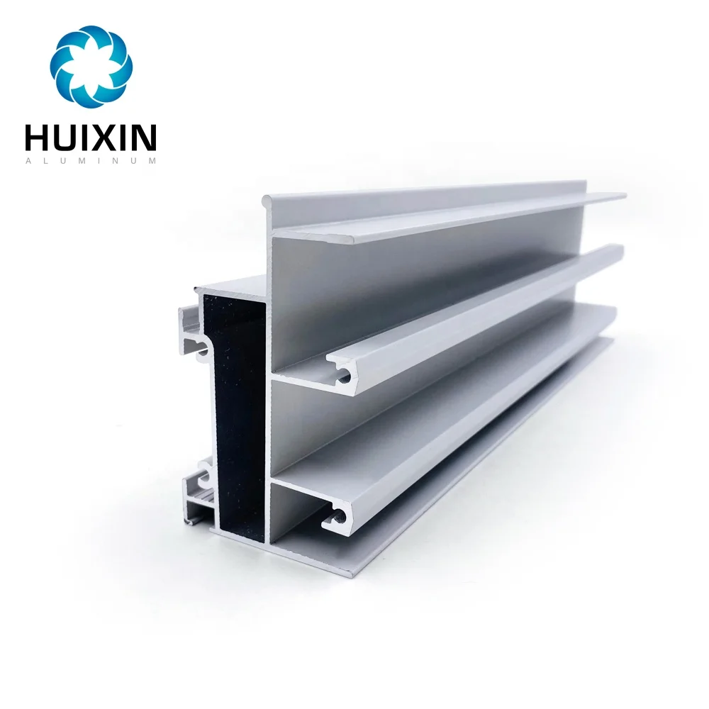 Anodized Silver Aluminum Profile Manufacturer Sliding Door Profile for Palestine Market