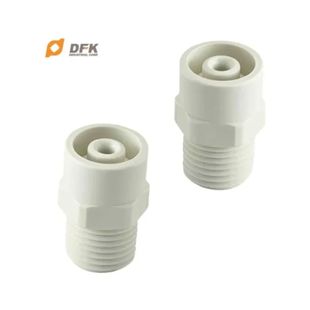 TW Plastic Nozzle PVDF Full Cone Spray KP Clog-Resistant Nozzle For Cleaning