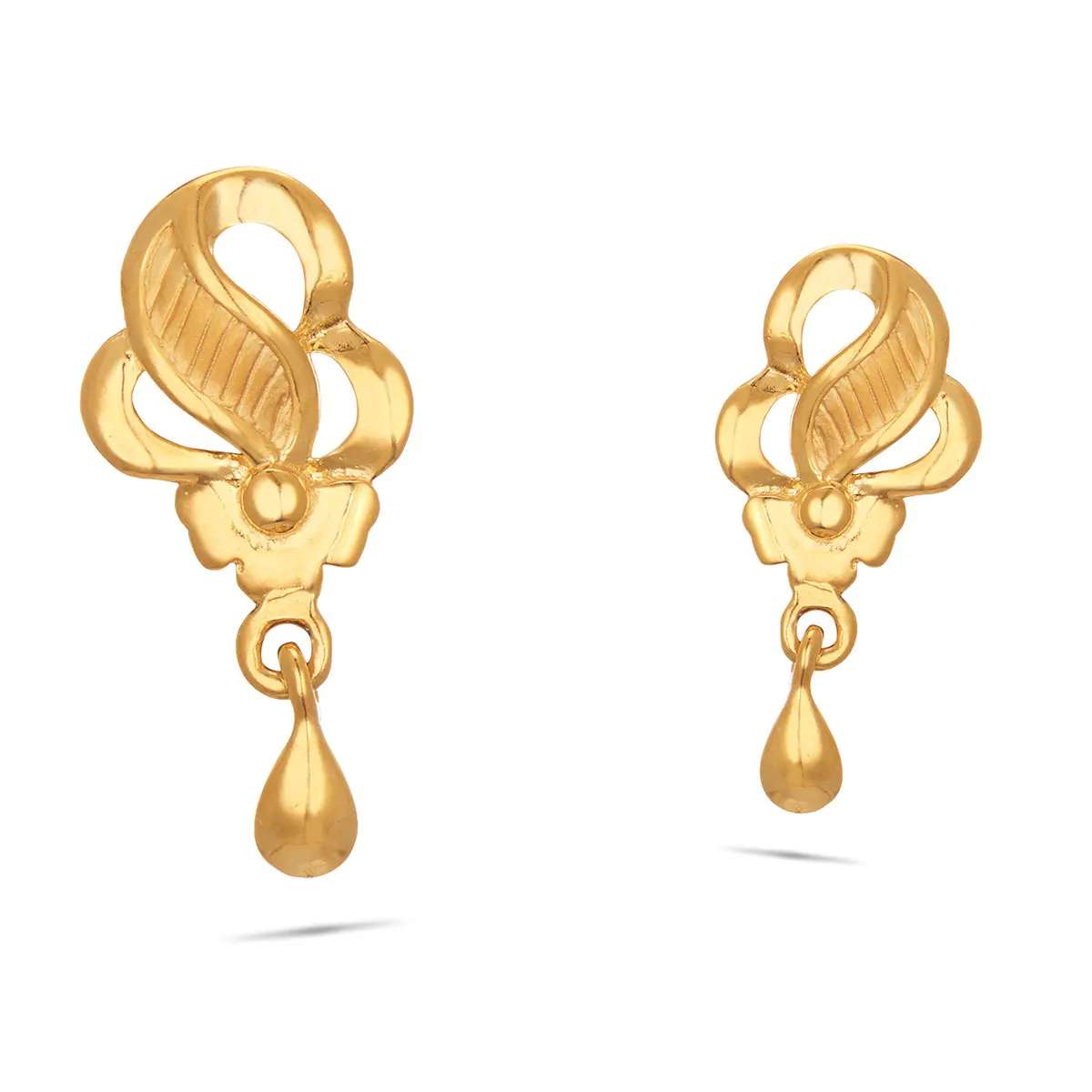 Trending 18 K solid Gold Earrings with Stunning Classic designs for Party engagements and marriage