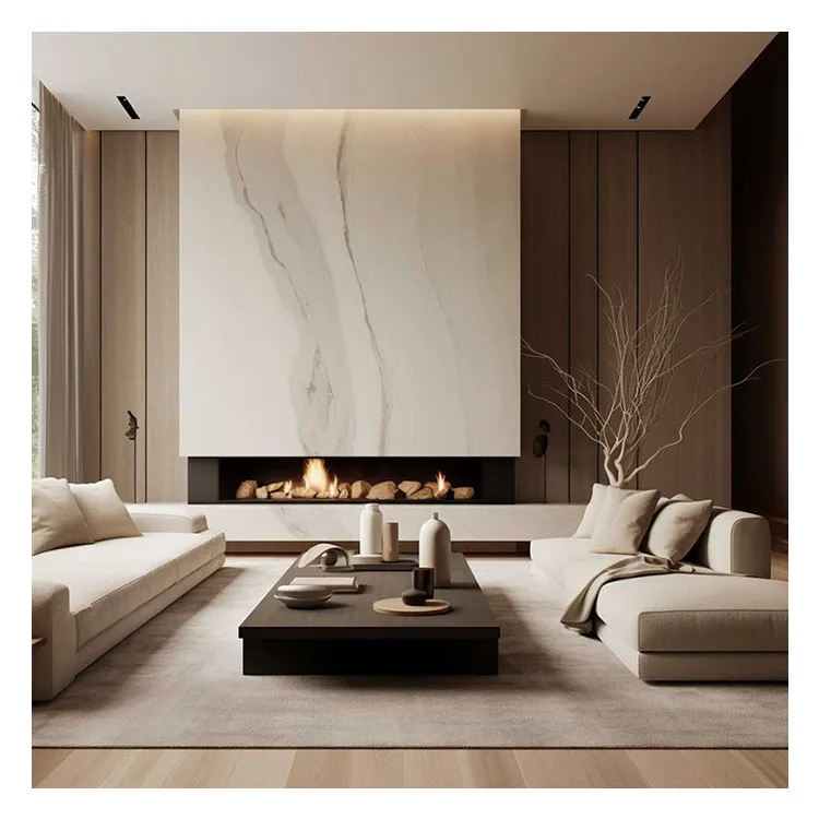 Light Luxury Modern Design 3D Marble Interior Wall Panel for Hotel and Home Decoration