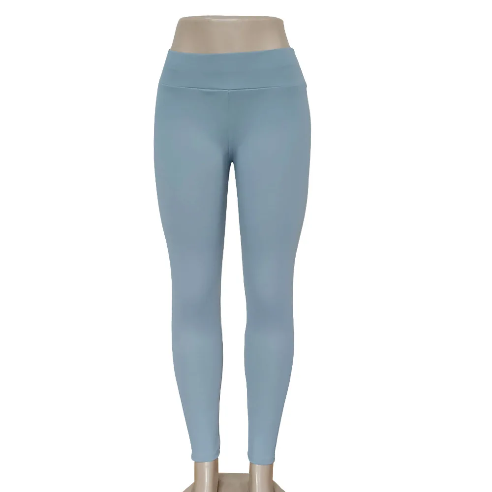 OEM custom logo embroidery printed design hip tummy tuck pants sports yoga pants seamless nude high waist hip lift fitness pants