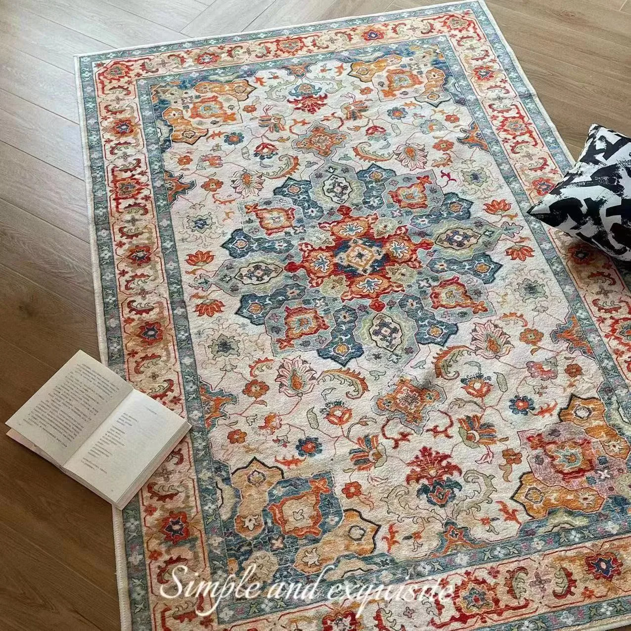 New Arrival Anti-slip Custom Nordic Plain Machine Printed Non Slip Room Plastic Floor Carpet Area Rugs carpet for living room