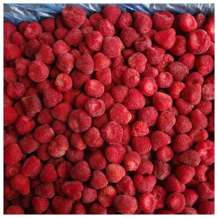 high quality IQF strawberry Wholesale freeze dried strawberry whole/slice/dice/powder FD frozen strawberry