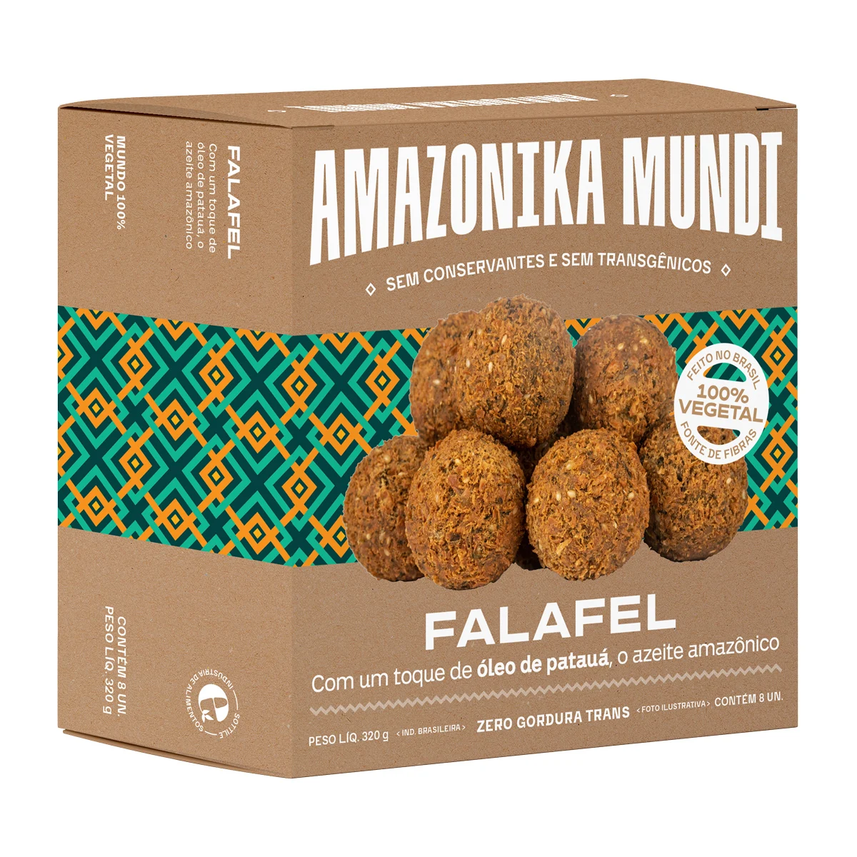 Frozen Falafel Balls Rich in Chickpea Protein Amazonika Mundi with Amazon Spices Sustainable Exotic Snacks Wholesale