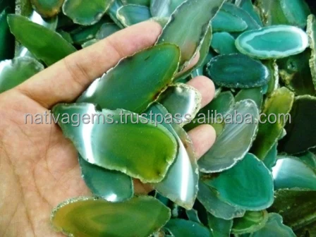 GORGEOUS COLORED AGATE SLICES WHOLESALE