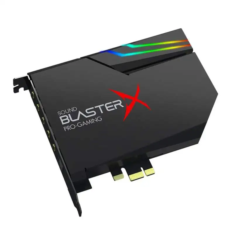 CREATIVE Sound Blaster AE-5 плюс PCIe DTS Xamp Дискретная наушники Bi-amp система освещения RGB игровая звуковая карта
