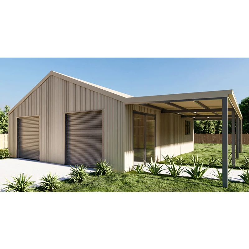 Qingdao SuperM Prefab Light Steel Structure Warehouse Metal Frame Pole Barn Building Kit