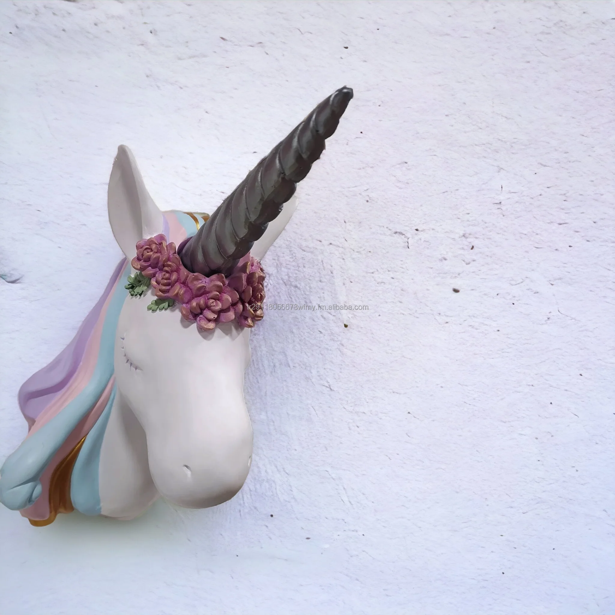 Best Selling Unicorn Colorful Wall Sculpture Kids room decor wall hanging children room gift decoration cute statue