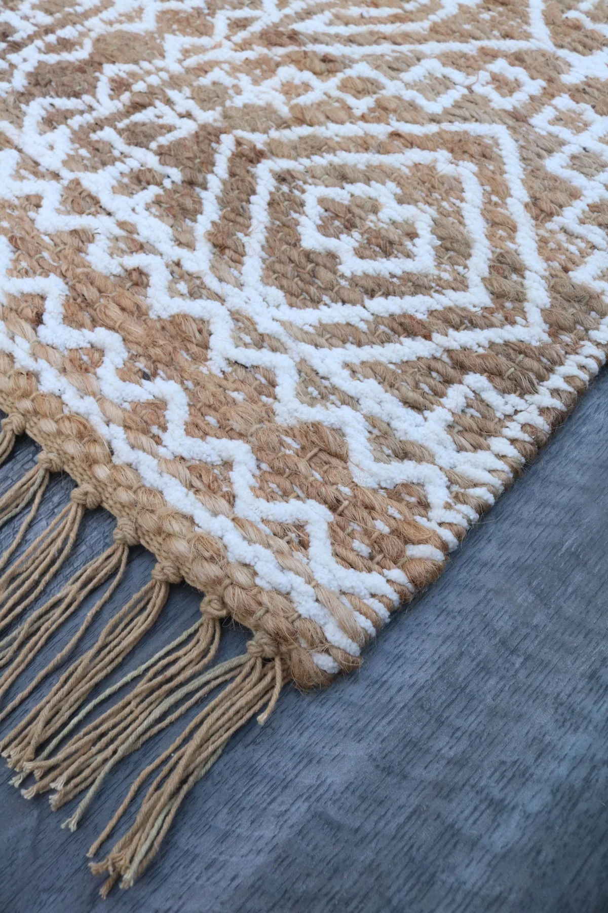 Flatweave Jute Chenille Rug Handmade Carpet Natural Fiber Rugs Jute Hemp Rug