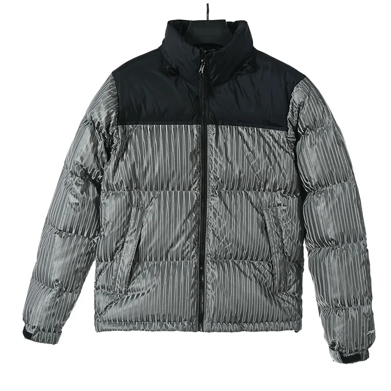 OEM 2022 New fashion jacket winter men stand collar jacket solid colors down coat north men face jacket