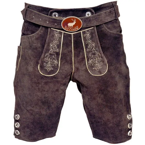 bavarian suede lederhosen trachtenlederhose knee length lederhosen kniebund lederhosen