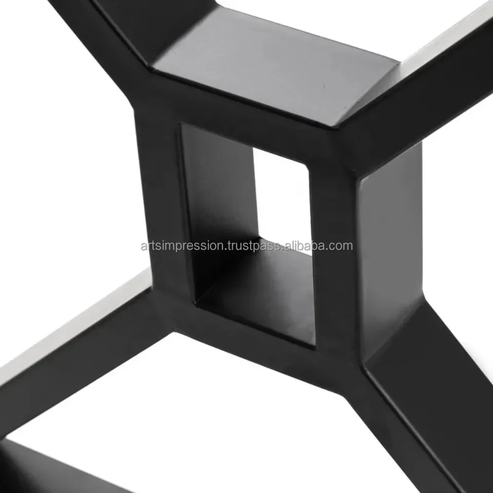 Metal  Leg Steel Stainless Furniture Adjust Accept Material Black Metal Polish custom finish use for coffee table dining table