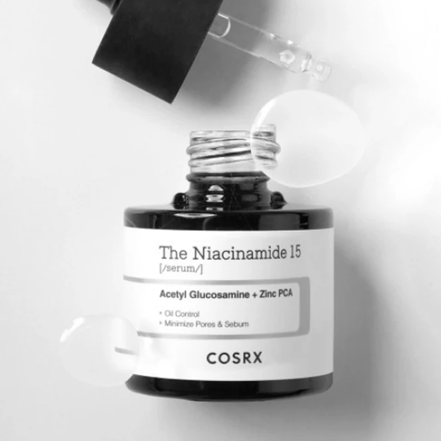 COSRX The Niacinamide 15 Serum Minimize Pores and Sebum Redness Relief Original Korean Skincare Product Improving Skin Texture