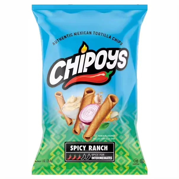 Новые закуски оптовая продажа Chipoys пряное ранчо 4 унции x 96 мешков