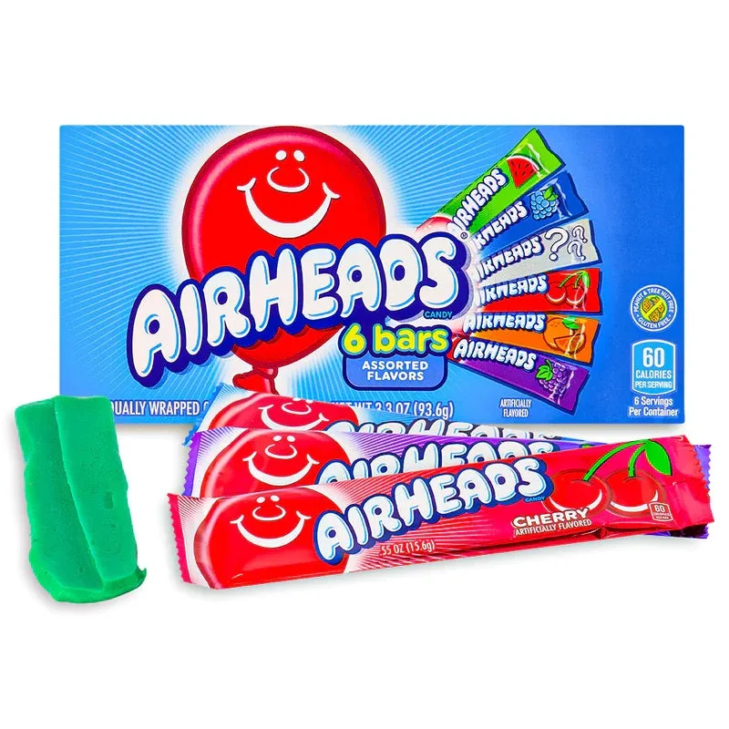 Air-heads Blue Raspberry Gum with Micro Candies for sale  Air-heads Gum, Sugar Free, Blue Raspberry (14 count